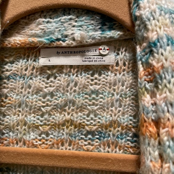 Anthropologie Cardigan Multi-Colored Size LARGE - Picture 8 of 9